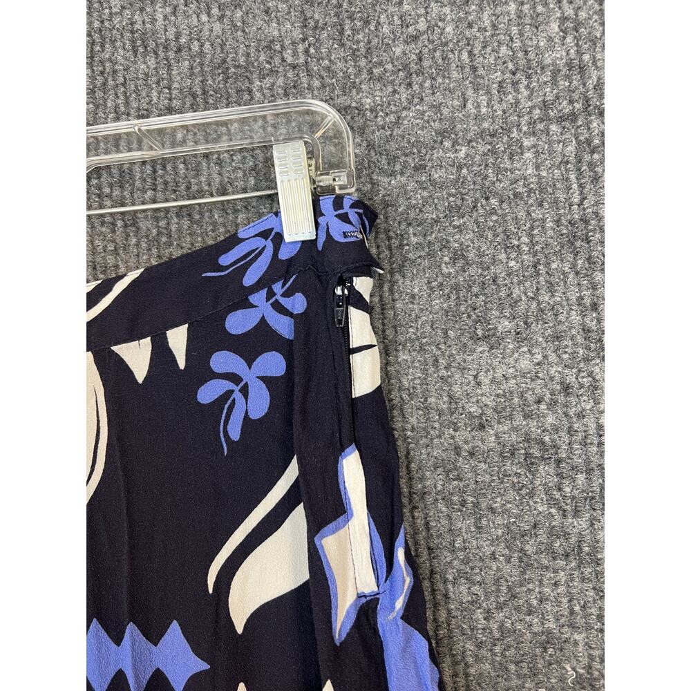 Fifteen Twenty Lexi Skirt Womens Medium Midi Vibrant Print Blue White Boho - Picture 2 of 10